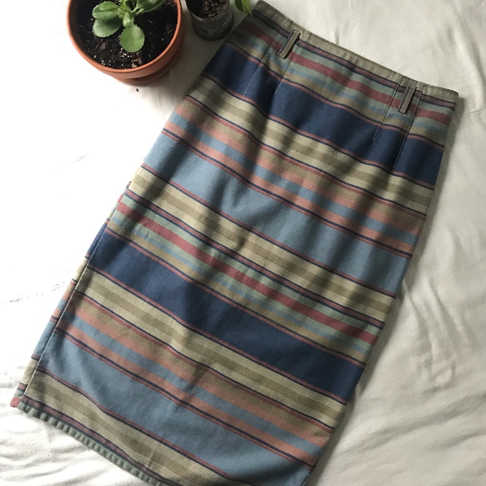 Vintage Midi Western Pencil Skirt